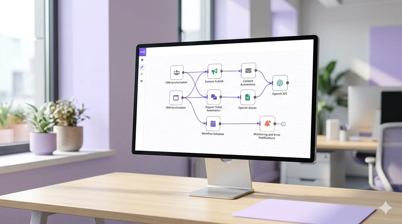Illustration for Designing and Implementing AI Automation Workflows with n8n