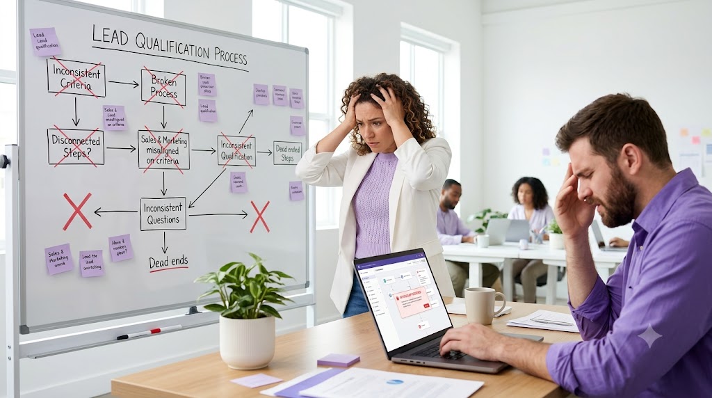 Illustration for Common mistakes when building AI chatbots for lead qualification