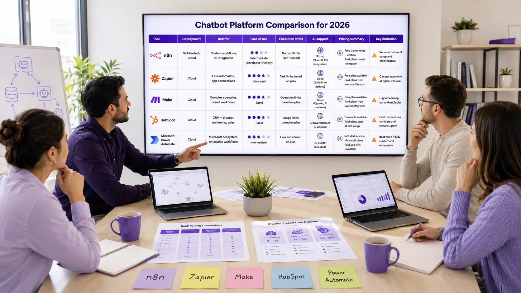 Illustration for Chatbot platform comparison for 2026