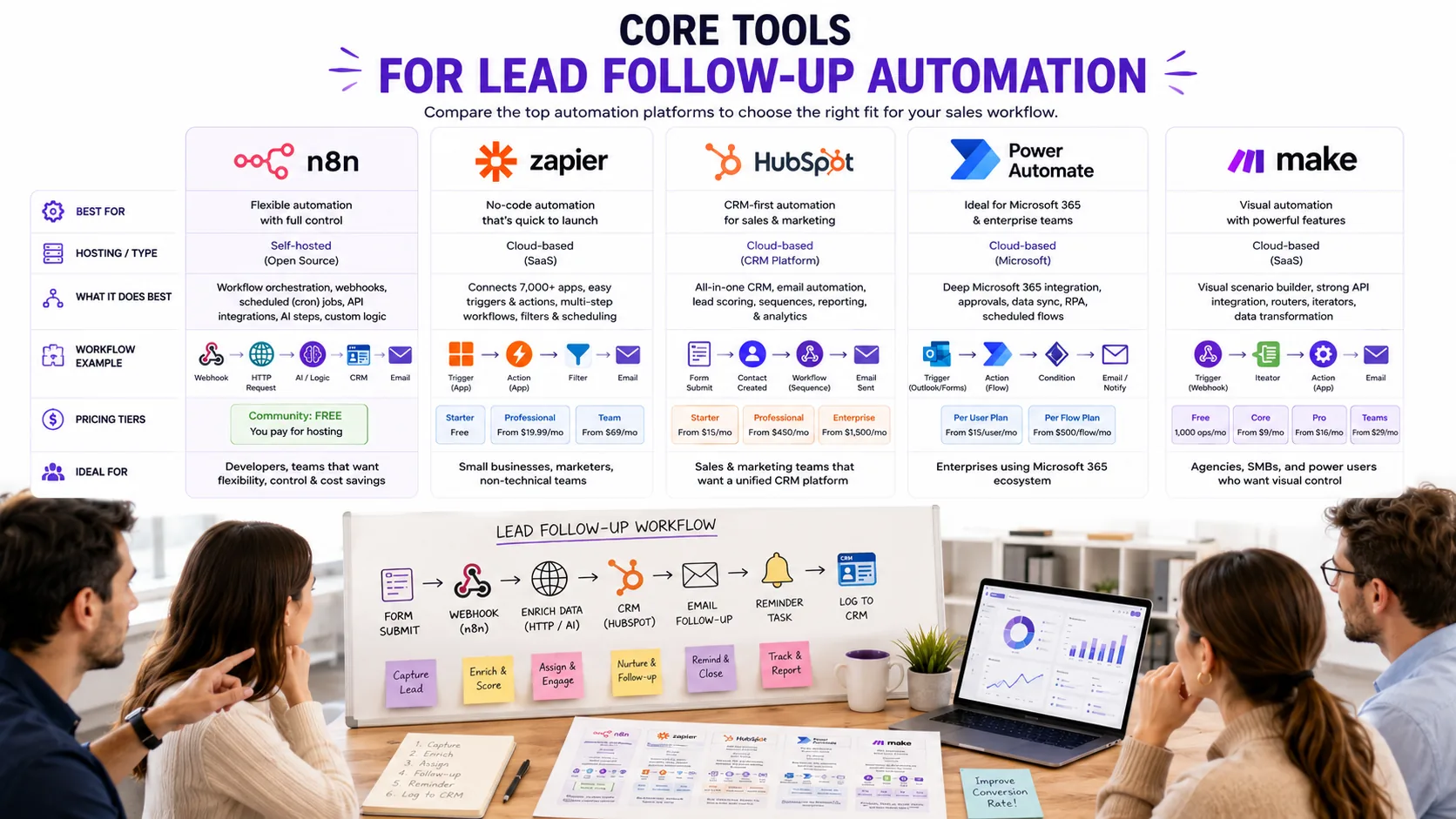 Illustration for Core Tools for Lead Follow-Up Automation