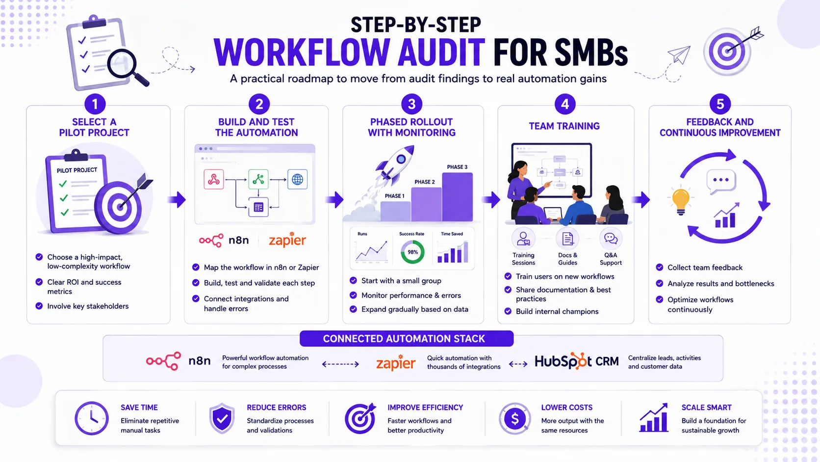 Illustration for Step-by-Step Workflow Audit for SMBs