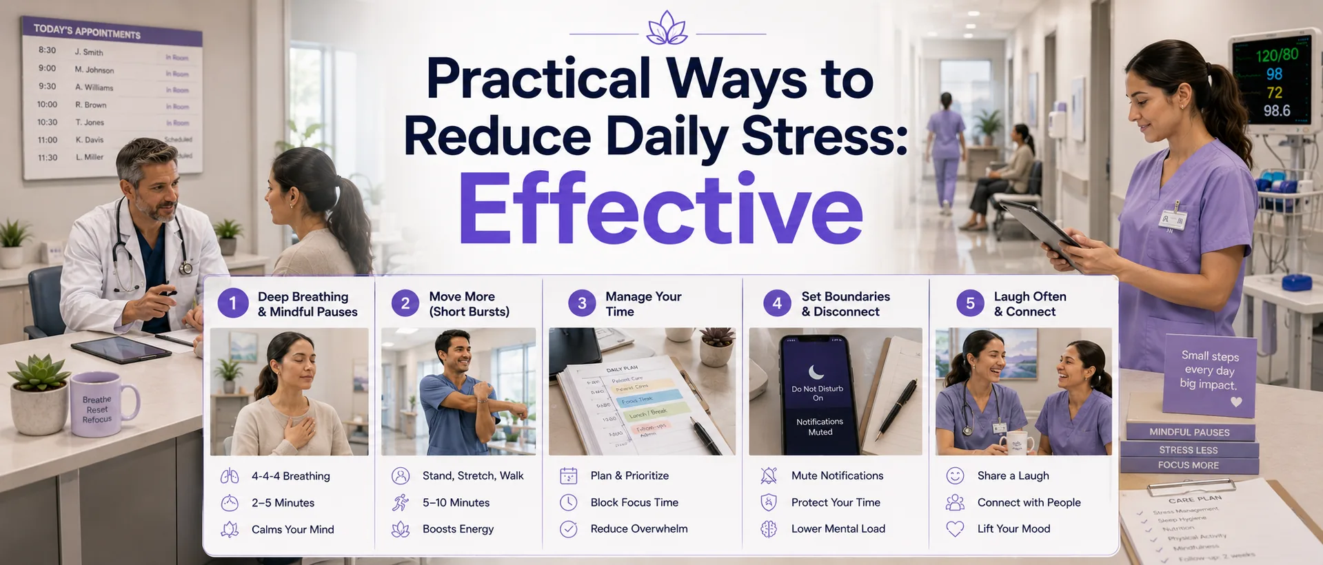 Practical Ways to Reduce Daily Stress: Effective Techniques for Busy Professionals
