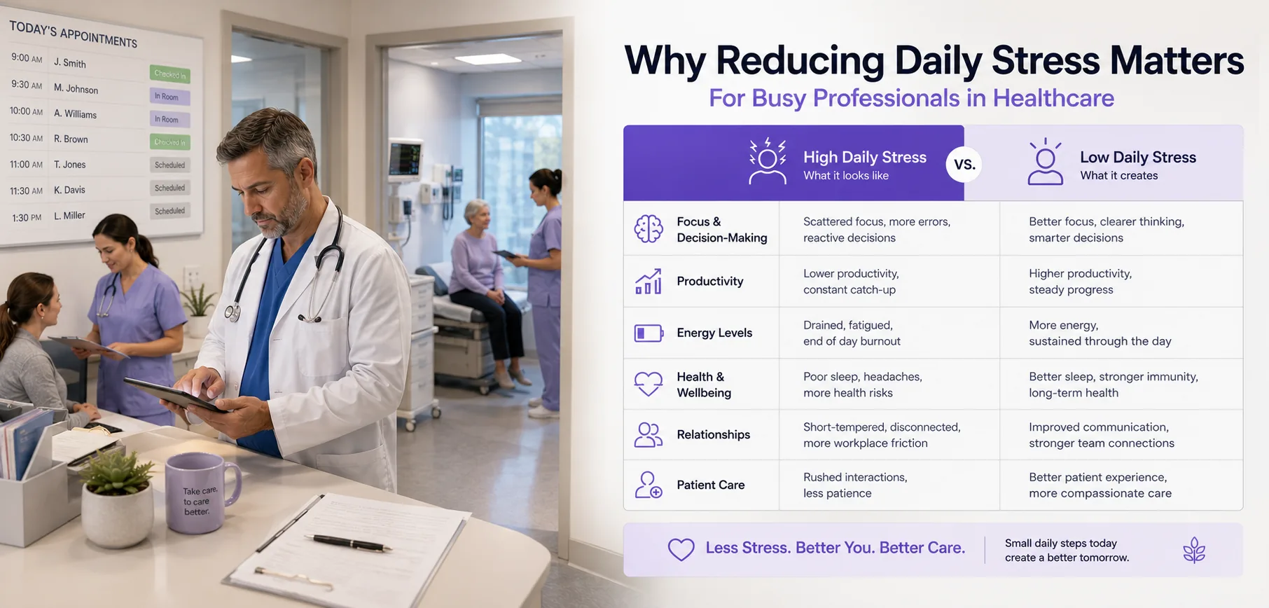 Illustration for Practical Ways to Reduce Daily Stress: Effective Techniques for Busy Professionals