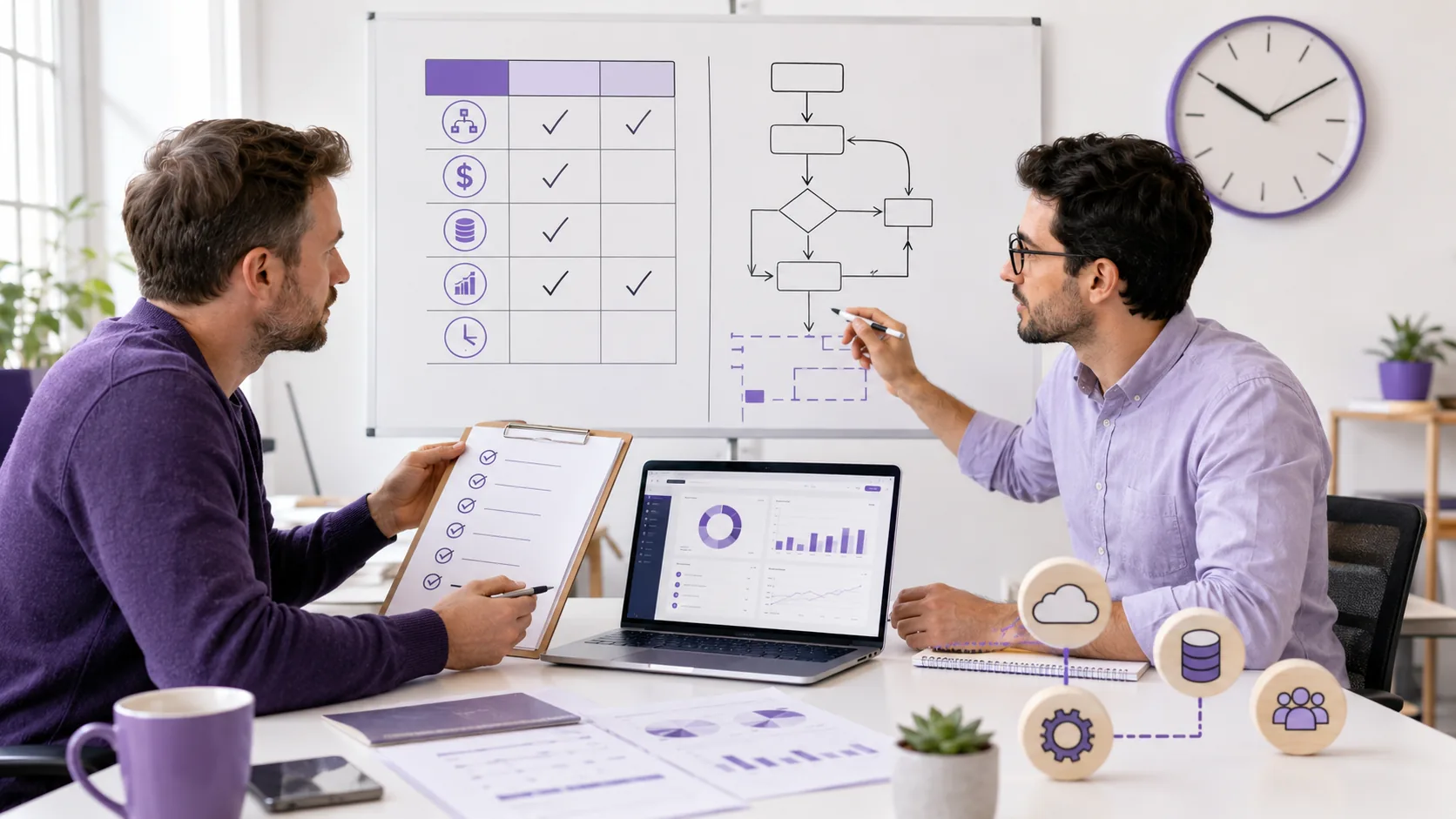Illustration for 5 quick decision points for choosing custom software vs SaaS