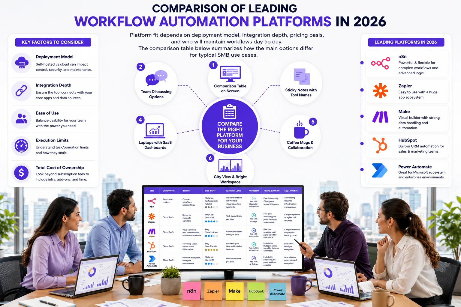 Illustration for Comparison of Leading Workflow Automation Platforms in 2026